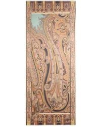 Etro - Paisley-Print Silk Scarf - Lyst