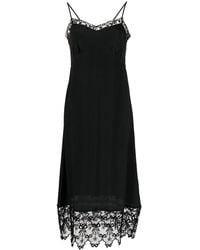 Simone Rocha - Slip Dress Con Ribete De Encaje - Lyst