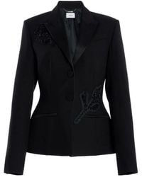 Erdem - Single-Breasted Embellished Blazer - Lyst