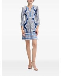 Hale Bob - Avah V-Neck Printed Dress - Lyst