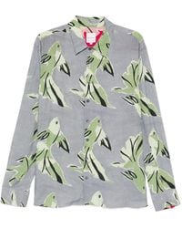 Paul Smith - Overhemd Met Print En Knopen - Lyst