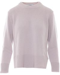 Alpha Studio - Ribbed-Trim Sweater - Lyst