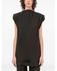 MM6 by Maison Margiela - Pleated Mini Dress - Lyst