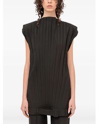 MM6 by Maison Margiela - Pleated Mini Dress - Lyst