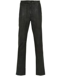 FREI-MUT - Merci Leather Straight-leg Trousers - Lyst