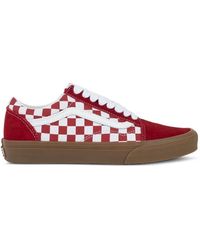 Vans - Old Skool Check-Pattern Sneakers - Lyst