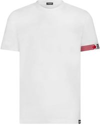 DSquared² - T-shirt en coton mélangé à logo imprimé - Lyst