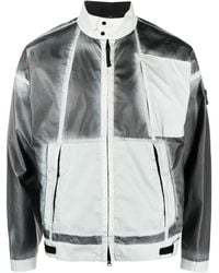 Stone Island - Mussola Gommata-Tc Hand-Sprayed Windbreaker - Lyst