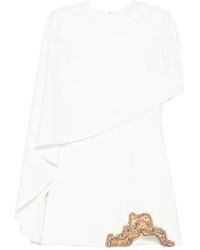 Rachel Gilbert - Amari Cape-Detail Mini Dress - Lyst