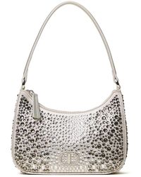 Twinset - Crystal-Embellished Half-Moon Shoulder Bag - Lyst