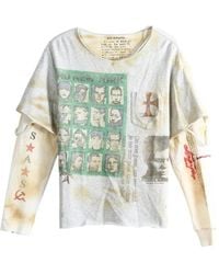 SAITOS - Graphic-Print Distressed-Finish Sweatshirt - Lyst