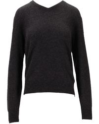 Saint Laurent - V-Neck Sweater - Lyst