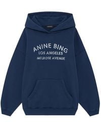 Anine Bing - Harvey Logo-Detail Hoodie - Lyst