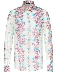 Etro - Floral-print Cotton Shirt - Lyst
