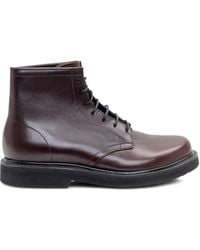 Premiata - Topstitched Lace-Up Boots - Lyst