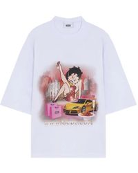 Gcds - Betty Boop Laser-Cut T-Shirt - Lyst