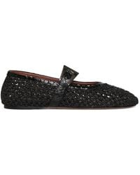 Paris Texas - Buckle-Fastening Ballet Flats - Lyst