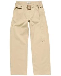 Acne Studios - Twill Trousers With Belt - Lyst
