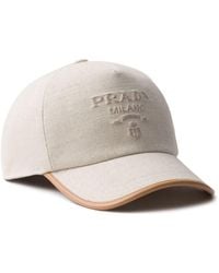 Prada - Logo-debossed Baseball Cap - Lyst