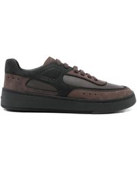 Bally - Leather Panelled Sneakers - Lyst
