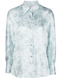 Vince - Dahlia Floral-print Silk Shirt - Lyst