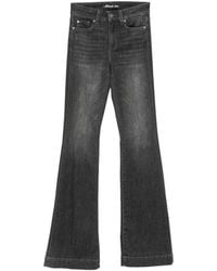 Liu Jo - Faded Flared-Leg Jeans - Lyst