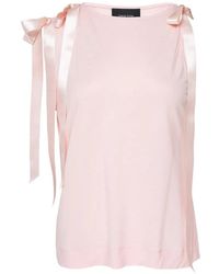 Simone Rocha - Ribbon-Detail Sleeveless Tank Top - Lyst