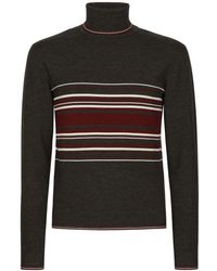 Dolce & Gabbana - Pull Rayé À Col Roulé - Lyst