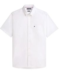 Tommy Hilfiger - Chemise En Coton À Manches Courtes - Lyst