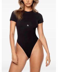 GOD SAVES QUEENS - Logo-Print Short-Sleeve Bodysuit - Lyst