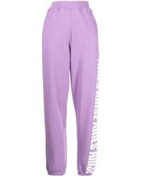 Aries - Logo-Print Cotton Track Pants - Lyst