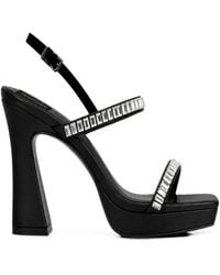 Philipp Plein - Crystal-Embellished Platform Sandals - Lyst