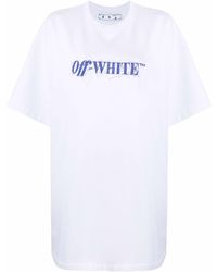Off-White c/o Virgil Abloh - Logo-print T-shirt dress - Lyst