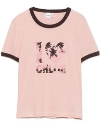 Chloé - Camiseta De Algodón Con Logo Estampado - Lyst