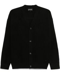 Emporio Armani - Virgin-Wool Cardigan - Lyst