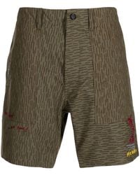 President's - Camouflage-Print Cotton Shorts - Lyst