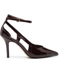 SERGIO MORETTI FIRENZE - Patent-Finish Ankle-Strap Pumps - Lyst