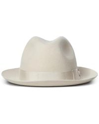 Borsalino - Damiano Grosgrain-Trim Fedora Hat - Lyst