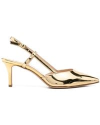 Fabio Rusconi - Pointed-Toe Slingback Pumps - Lyst