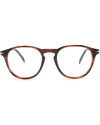 David Beckham - Sonnenbrille Mit Rundem Gestell - Lyst