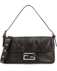 Fendi - Baguette Leather Shoulder Bag - Lyst