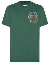 Philipp Plein - Ss Hexagon Logo T-Shirt - Lyst