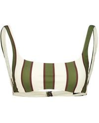 Haight - Thidu Striped Straight-Neck Bikini Top - Lyst