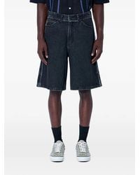 Vans - Frayed-Detail Denim Shorts - Lyst