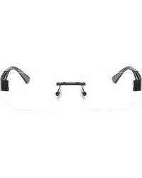 Versace - Rahmenlose Brille Mit Greca-Bügeln - Lyst