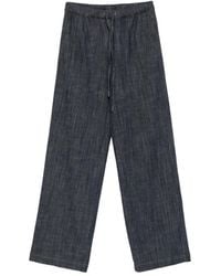 Panicale - Drawstring-Waist Wide-Leg Trousers - Lyst