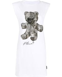 Philipp Plein - Crystal-embellished T-shirt Dress - Lyst