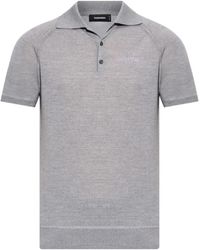 DSquared² - Knitted Polo Shirt - Lyst