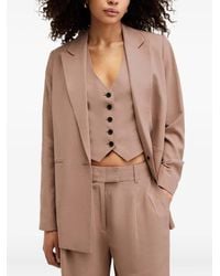 AllSaints - Blazer Met Knoopsluiting - Lyst