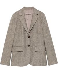 D.exterior - Herringbone Single-Breasted Blazer - Lyst